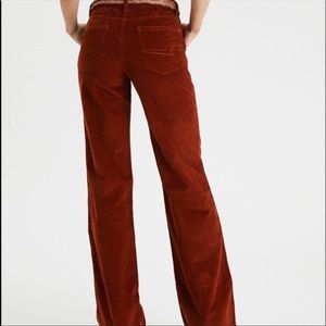 AMERICAN EAGLE Burnt Orange Wide Leg Corduroy